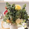 2 шт. искусственные листья эвкалипта стебли 7 веток искусственные растения цветы букет стол центральная часть домашний сад свадебные украшения