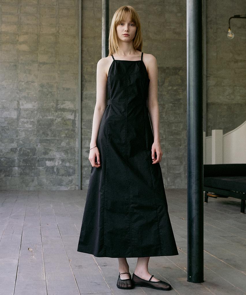 Artid Cotton Halterneck Long Dress_2 Colors