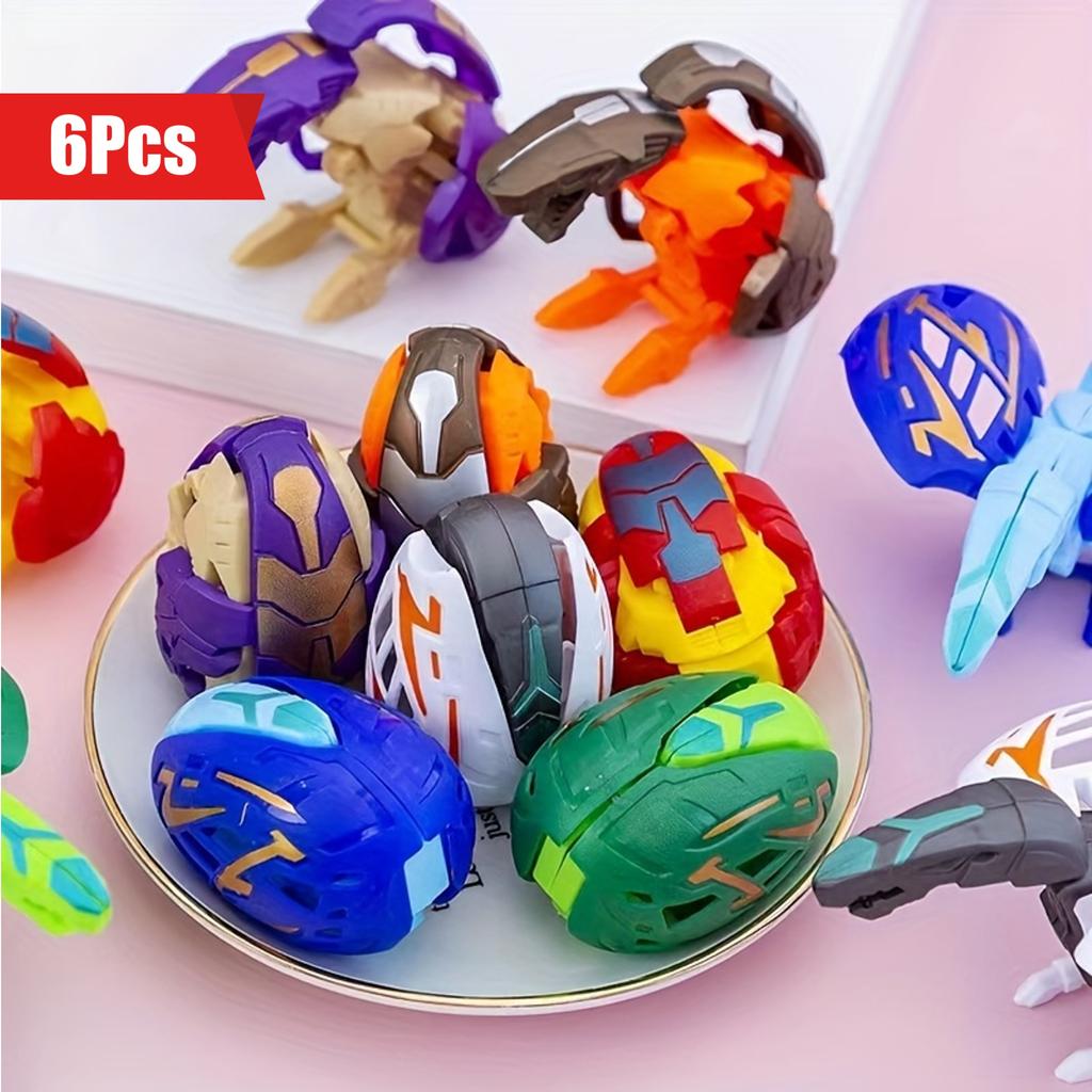 6/12Pack Transforming Dinosaur Easter Eggs - Dino Easter Basket Stuffers for Kids, Fun Easter Gifts, Perfect for Party Favors
