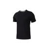 Solid Color Cotton Slim Fit Crew Neck Printed Short Sleeve T-Shirt Men Tops Black AJ1159-010