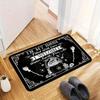 Premium Flannel Halloween Door Mat Non-Slip Machine Washable Perfect for Living Room Bedroom Kitchen Bathroom Home Decoration