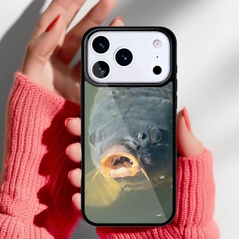 Рыболовные снасти Чехол для телефона с рисунком рыбы для iPhone 17 16 15 14 13 Pro Max Задняя крышка для 12 11 Pro Coque