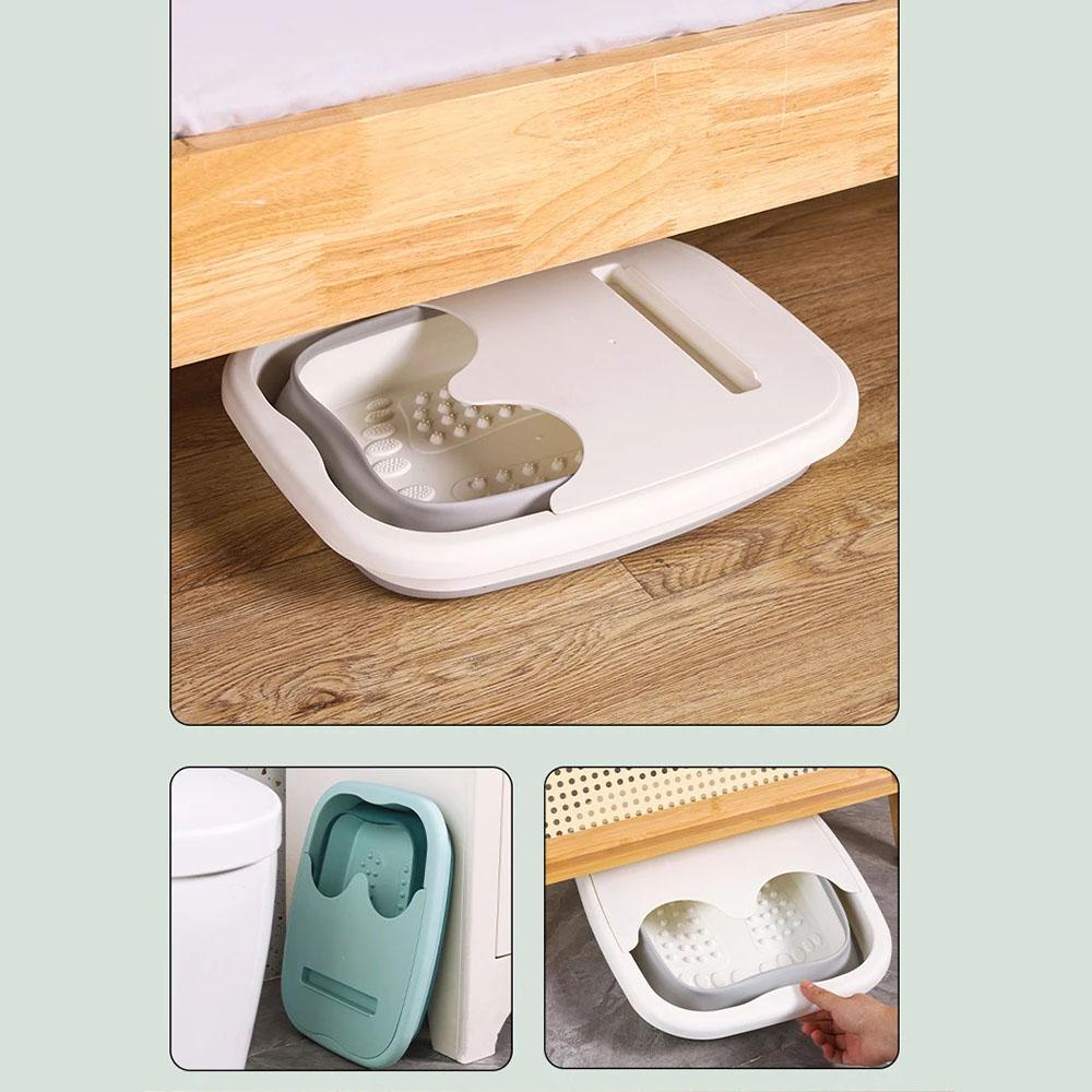 Foldable Footbath Massage Bucket Soaking Bucket Folding Basin Spa Foot Bath Bucket Household Sauna Bathtub Pedicure Bath Bathtub