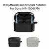 Carbon Fiber Pattern Magnetic Earphone Case Dustproof Earbuds Accessories for Sony WF-1000XM6