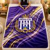 Flannel BlanketAnderlecht FC Warm Soft Throw Blanket for Indoor Sofa Bed Living Room Use