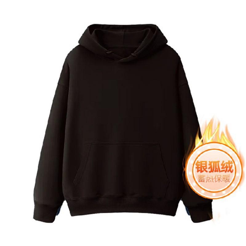 Mens Oversized Hooded Sweatshirt 420g Heavyweight Cotton Blend Loose Fit Fall Casual Pullover