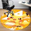 1pc Pikachu Cute Office Round Area Rug, Indoor Mat Suitable For Office,Bedroom Living Room Home Decor, Room Deco a0928200