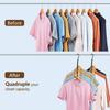 1PC Magic Hangers Space Saving Hangers Closet Space Saver Hanger Organizer Multi Hangers Sturdy Plastic for Heavy Clothes Storage