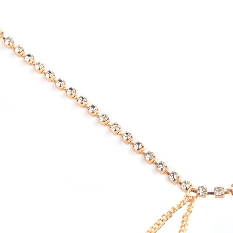 Женские металлические звенья для ног на бедрах, цепочка для подвязки, длинные украшения для тела, сексуальные