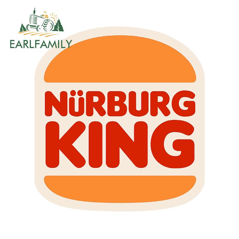 EARLFAMILY NURBURG KING Ratlook JDM Style Vinyl Car Sticker Bombing Decal 3D Car Styling Decoration NURBURGRING Stickers