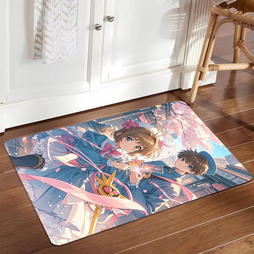 Cherry Blossom Festival Dress Decoration,Carpet,Living Room,Bedroom, Non-slip,Square rug