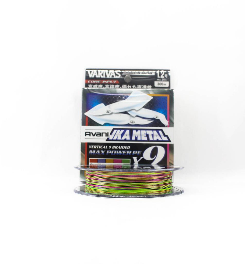 Varivas P.E Line Ika Metal Max Power X9 Marking 300m P.E 1.2 Max 25lb (1706)