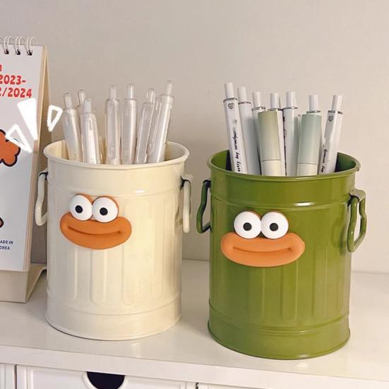 Cartoon Pen Holder Large Capacity Storage Organizer for Pens Pencils Markers Crayons Desk Storage Container for Home Office