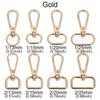 5pcs Hardware DIY KeyChain Split Ring Collar Carabiner Snap Bags Strap Buckles Lobster Clasp Hook