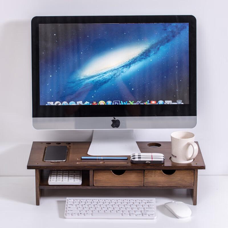 Подставка-органайзер для монитора с двойными ящиками