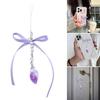 Chic Conch Phone Pendant Bowknot Keychain Phone Charm for Women Stylish Phone Decoration for Bag Purse Backpack