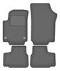 Velour graphite car mats for: Volkswagen Up! hatchback (2011-)