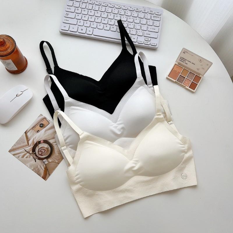 FINETOO Women U-shaped Beautiful Back Bra Seamless Wireless Underwear Backless Bra Push-up Tank Tops