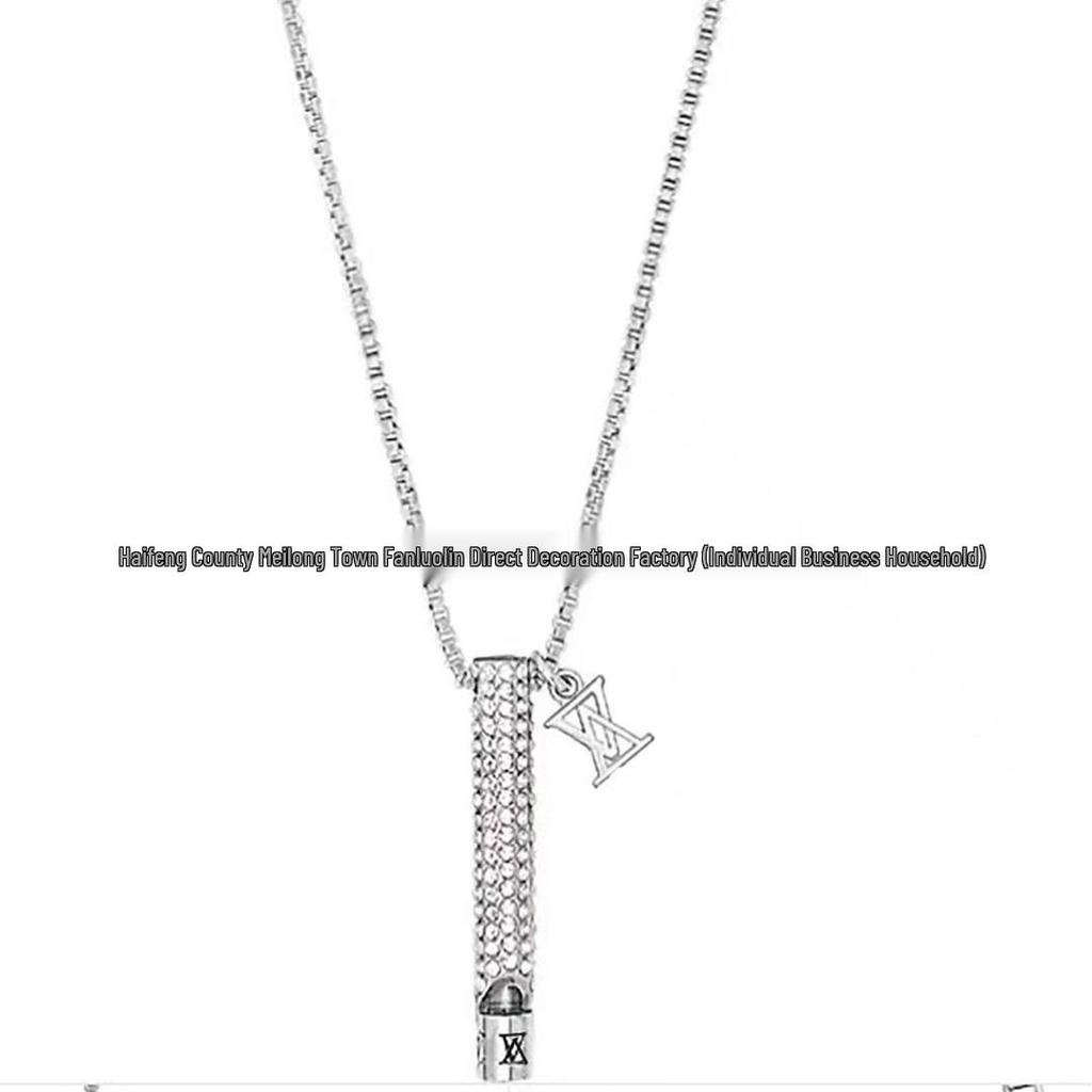 Классический бирюзовый кулон-ожерелье Ослика: Модная Унисекс Цепочка на Ключицы для Пар