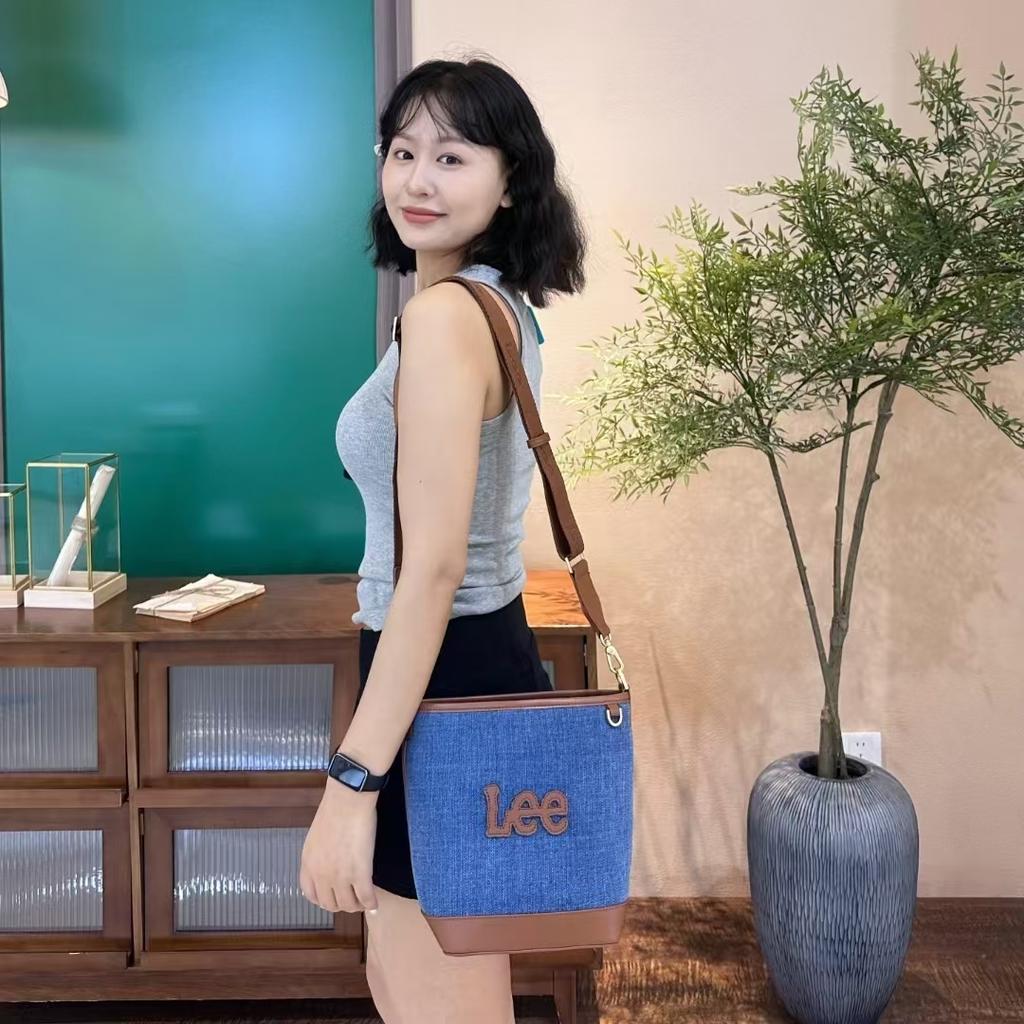 New Lee Fabric Crossbody Bags Regular Women's Denim Blue LE240071M-503