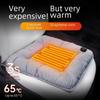 Graphene Car Heating Seat Cushion: Winter Plush 12V USB Electric Pad for Universal Warmth.