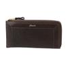 Long Wallet Zipper Type Genuine Leather Cuero 0036185 Chocolate [Dakota] L-shaped Women's DA-36185-41