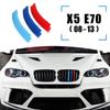 3 шт. наклейки на переднюю решетку автомобиля для BMW E70 2008-2013 X5 Series M350I M Performance M наклейки Sport M Стайлинг