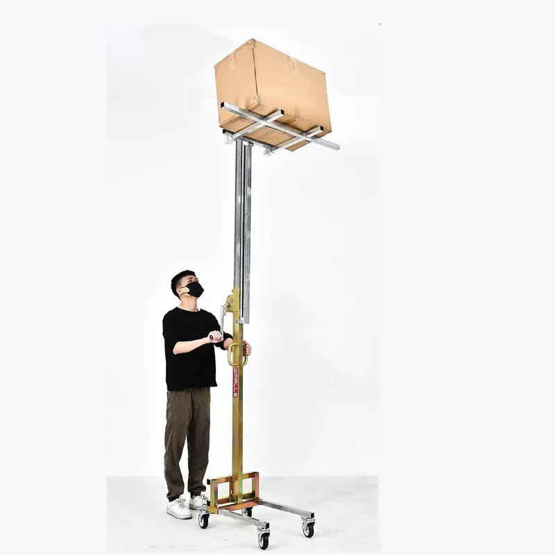 Manual Unloading Lifting Handling Stacker Forklift Lifting Portable Folding Forklift Lightweight Used for Lifting and Handling