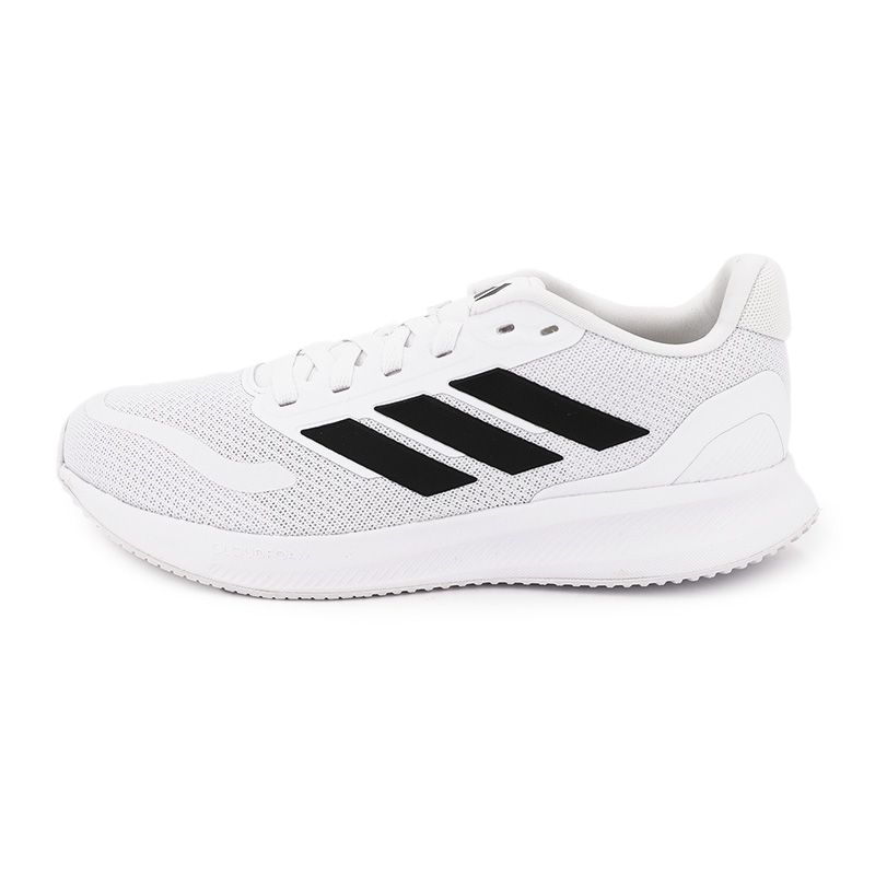 Женские белые кроссовки ADIDAS с черными полосками