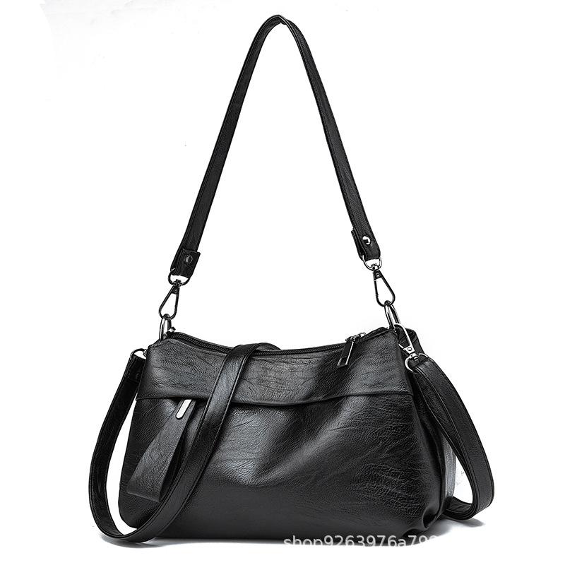 Новая зимняя сумка кроссбоди для среднего и пожилого возраста, из мягкой кожи, сумка на плечо для тещи, атмосферная