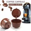 Reusable Coffee Capsule Filter Cup for Nescafe Dolce Gusto Refillable Caps Spoon Brush Filter Baskets Pod Soft Taste Sweet Coffee Capsules
