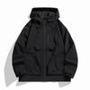 Spring Autumn Men's Windbreaker Jackets Korean Fashion Waterproof Windproof Outdoor Big Pockets Hooded Loose Coat