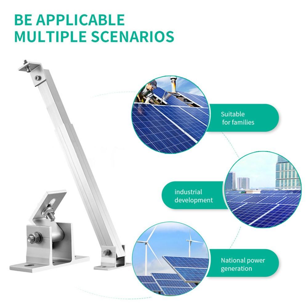 Короткие кронштейны из алюминиевого сплава, комплект торцевых зажимов, солнечный держатель