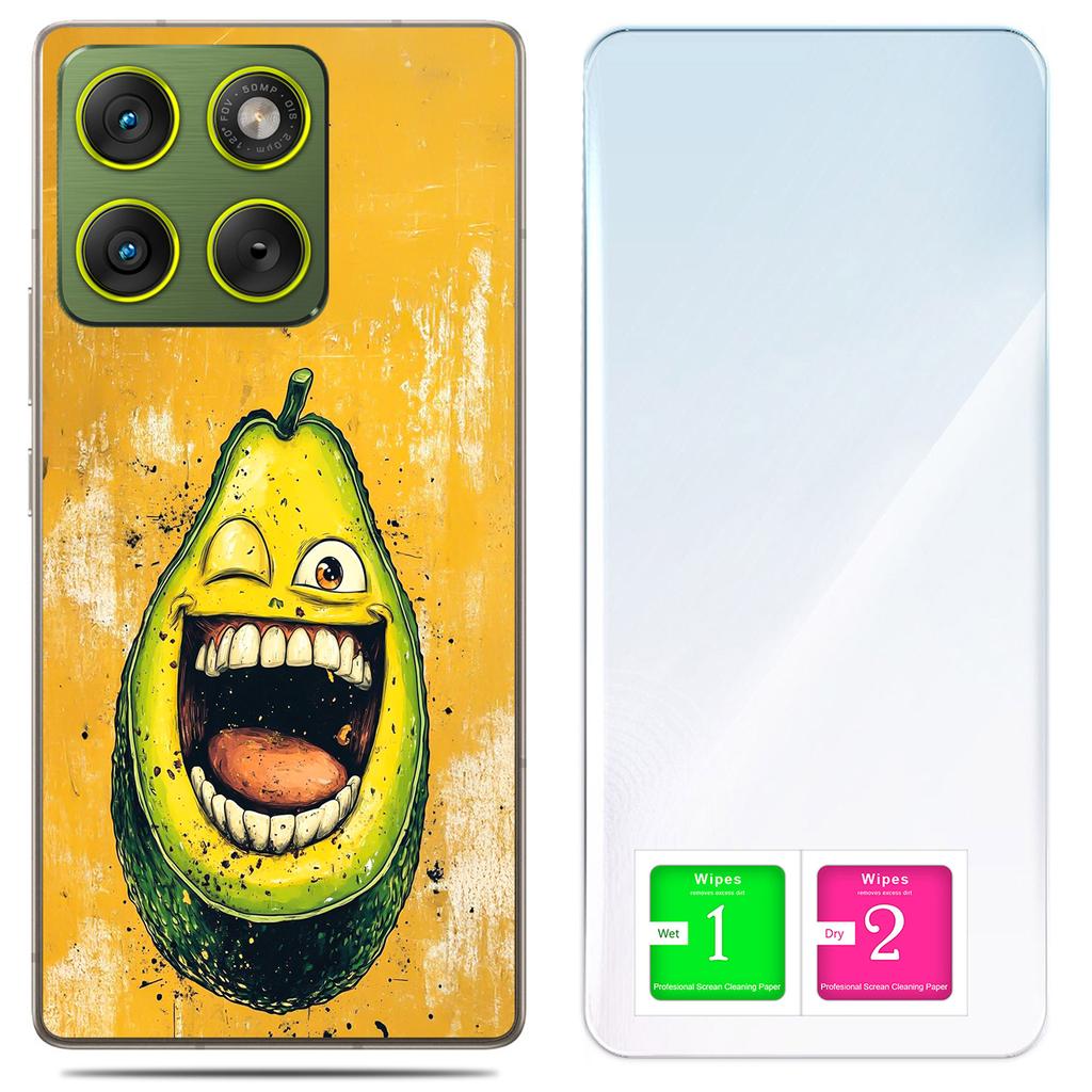 Etui Do Motorola Edge 70 Obudowa Foto Case Plecki Grafika Awokado + Szkło