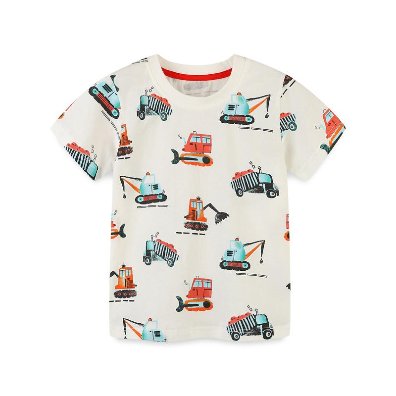 Мультяшная машина детская футболка летняя для мальчика и девочки футболка горячая распродажа детская верхняя одежда рубашка