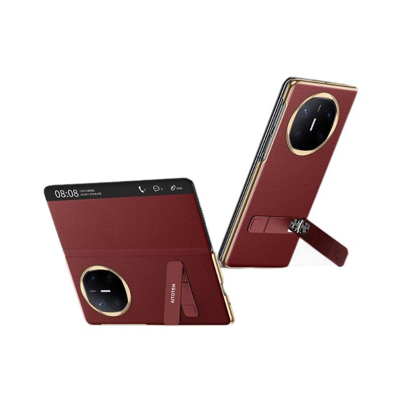 Чехол для телефона Huawei Matex6 Вращающаяся подставка Все включено Умное окно X6 Противоударная откидная крышка Бизнес Однотонный кожаный чехол