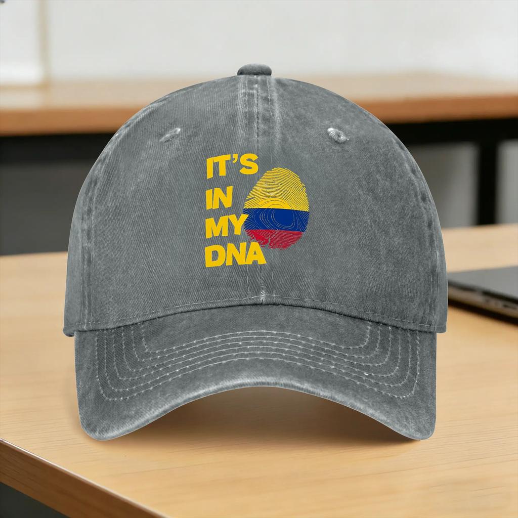 Baseball Cap Colombia Flag Fingerprint Summer yk Cute Hip Hop Hats Unisex Adult Design Hunting Camping Wholesale Baseball Caps