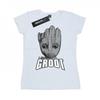 Womens/Ladies Guardians Of The Galaxy Groot Face Cotton T-Shirt