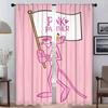 Розовая пантера Элегантные шторы для комнаты, перегородка для камеры, занавеска для комнаты, 2 панели, украшения на Хэллоуин, оттенки, гостиная, ребенок