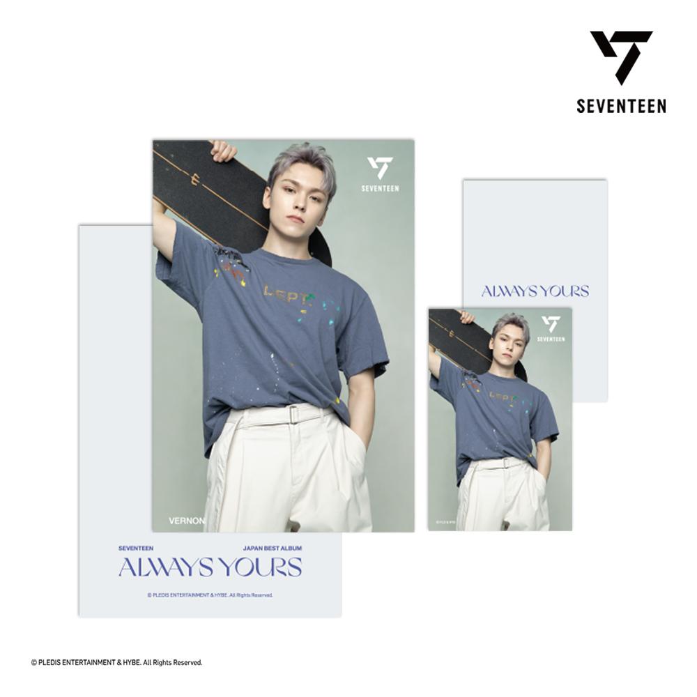 Seventeen 3D-лентикулярная открытка + 1 мини-фотокарточка ВСЕГДА ВАША 2-я версия