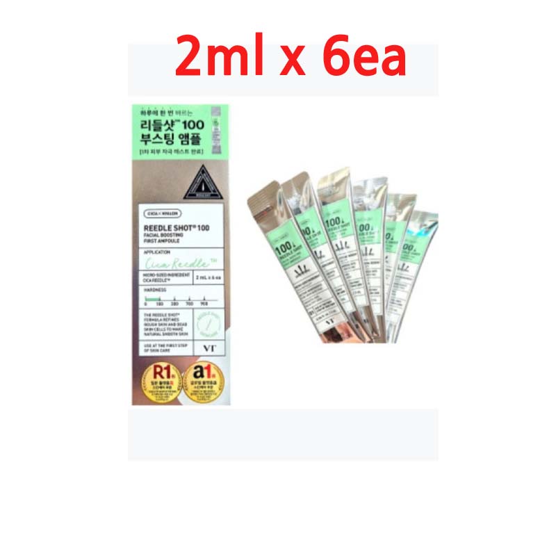 VT Reedle Shot 100 эссенций(1 упаковка 2 мл x 6 шт.) K-Beauty