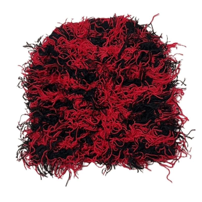 Knitted Beanie Hat with Fuzzy Pom Multifunction Warm Cover Household for Children Girls Boys Keeping Warm Accessory