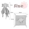 Cartoon Rabbit Elephants Unicorns Plush Toy Soft Stuffed Baby Toy Infant Animal White Bunny Soothe Appease Towel Comforting Blankie Toy with Rattle