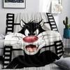 1PC Sylvester the Cat Print Flannel Blanket, High quality Comfortable for All Seasons, Home Decor, Warmth and Comfort, Perfect for Christmas Gifts