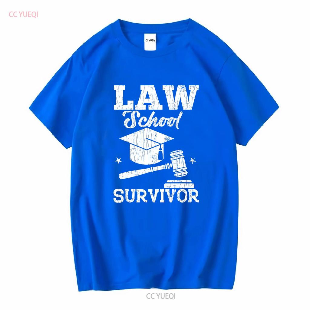 Law School Survivor Funny Lawyer Attorney T Shirt Vintage Washed Slightly Soft Breathable Comfortable Unisex Designer Clothes