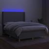 VidaXL Bed Slatted Base with Mattress and LEDs, Upholstered Bed, Double Bed, Adult Bed for Interior Bedroom, 3138709