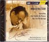 CD МАКС РЕГЕР, НАХУМ ЭРЛИХ, ЗИГФРИД - Сонаты для скрипки и фортепиано соч.. 122  CD93110 Hänssler Classi 2004 Германия Классика Б/У