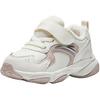 Anta Comfortable Versatile Anti-Kick Shock-Absorbing Low-Top Walking Shoes Baby Shoes White Pink A22440056-2