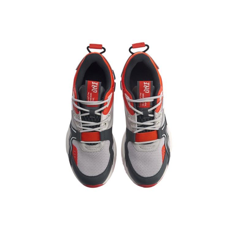Li-Ning Li Ning Journey Mesh Patchwork Cushioning Slip Resistant Cushioning Slip Resistant Low top Casual Shoes Men's AGCQ005-4