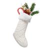 With Fluff Knitted Christmas Stocking Large Size Christmas Tree Ornaments  Family